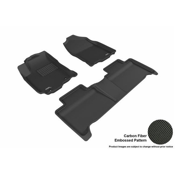 3D Maxpider 3D Maxpider L1TY20801509 Kagu Floor Mat for 2016 to 2018 Toyota RAV4 Hybrid R1 R2; Black L1TY20801509